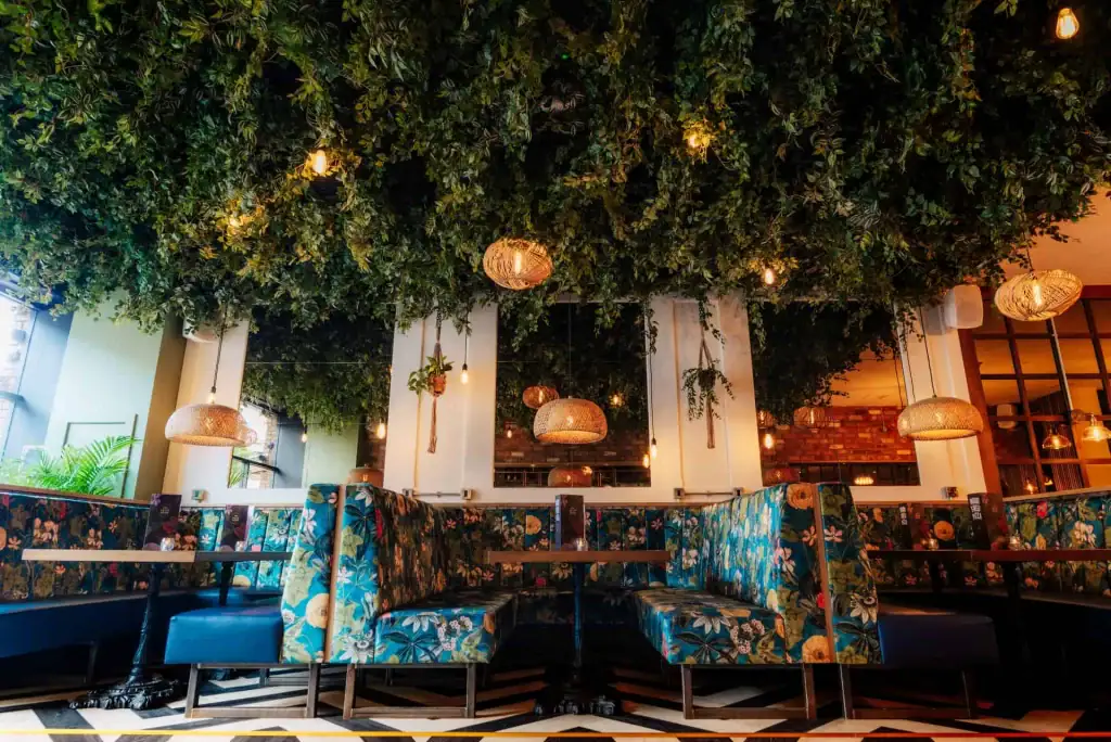 Custom Installations Artificial Hanging Greenery