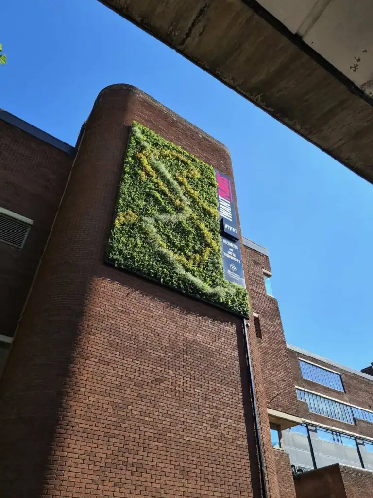 HYVERT Living Wall by I Want Plants at Manchester Met