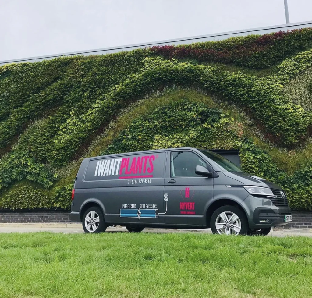 I Want Plants EV and HYVERT living wall