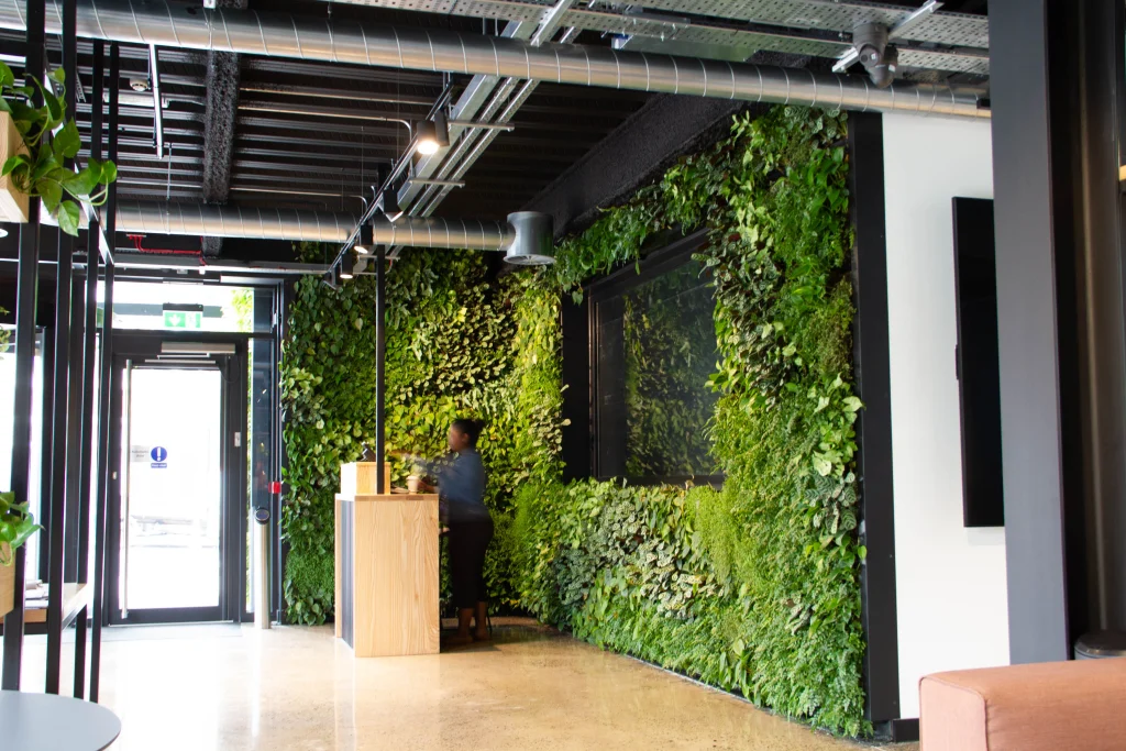 HYVERT living wall in Reception area