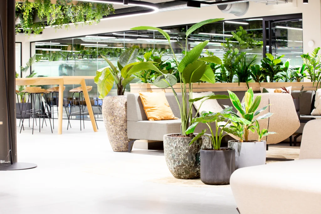 Artificial workspace plants by I Want Plants