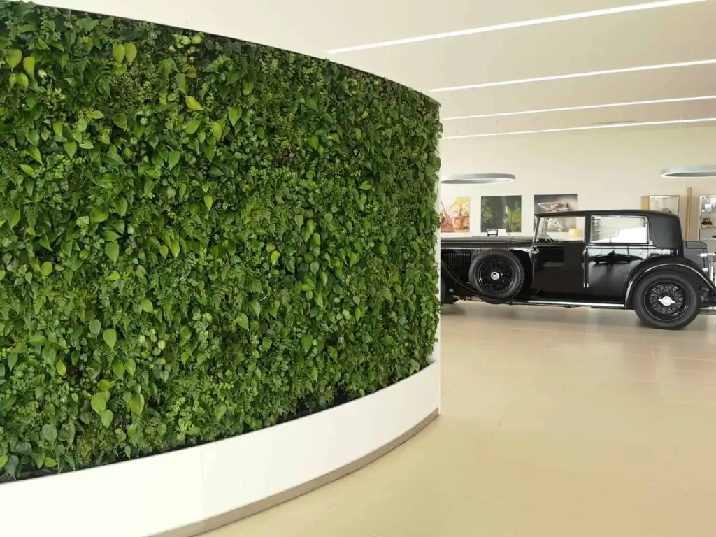 HYVERT living wall in the Bentley Motors headquarters, Crewe