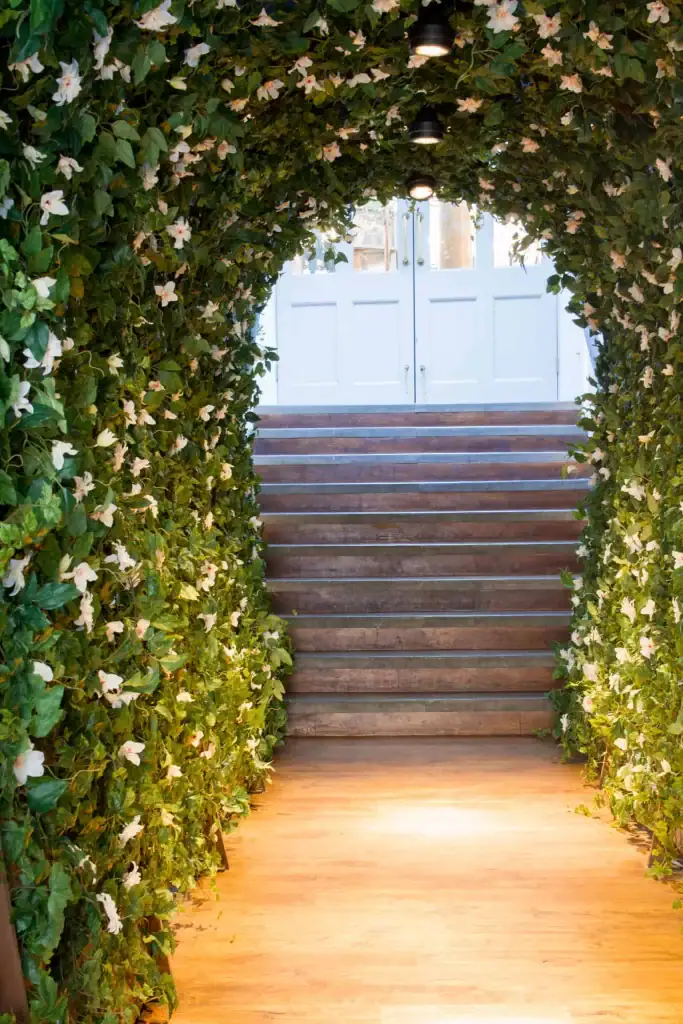 A tunnel of Ivy and Jasmine at The Botanist