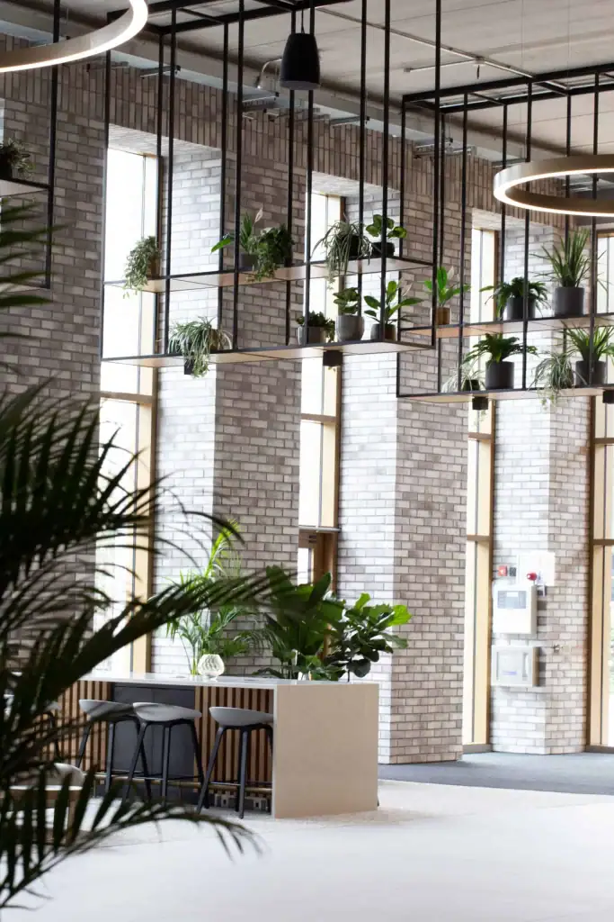Suspended framework planting for Bruntwood Base, Manchester