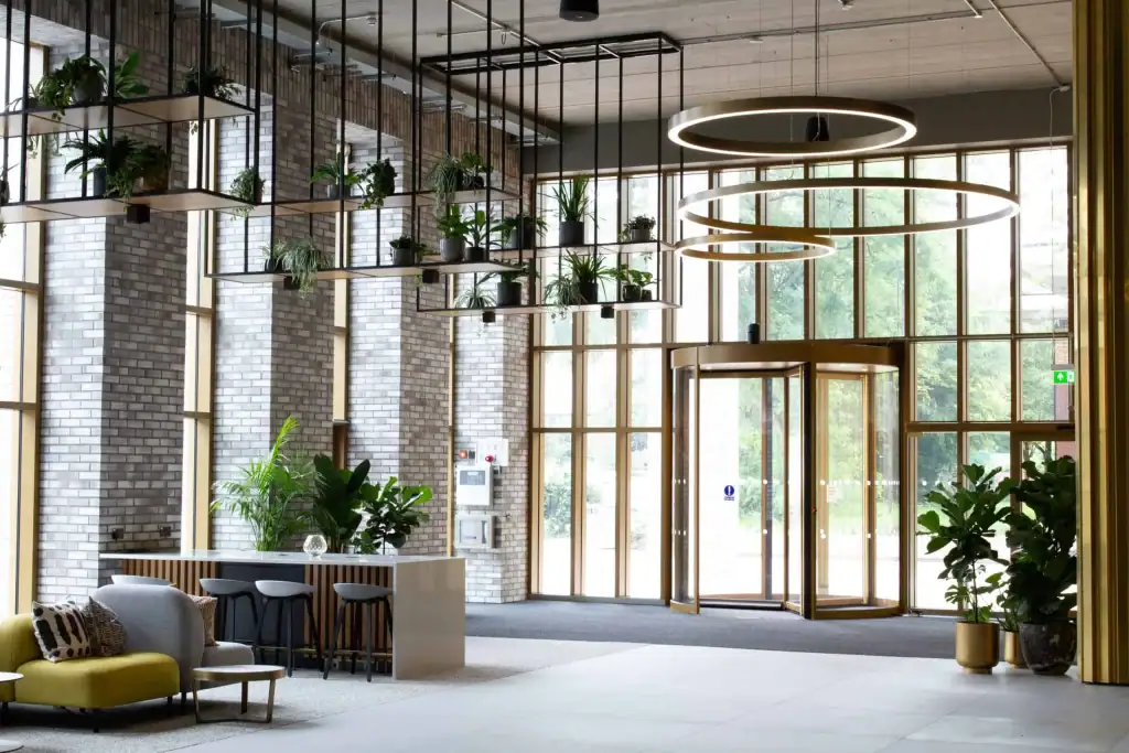 Bespoke artificial planting scheme for Bruntwood Base by I Want plants