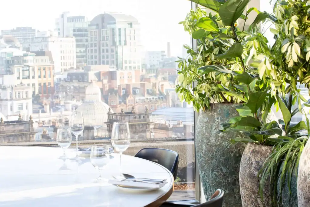 Live rooftop planting at Climat Restaurant Manchester