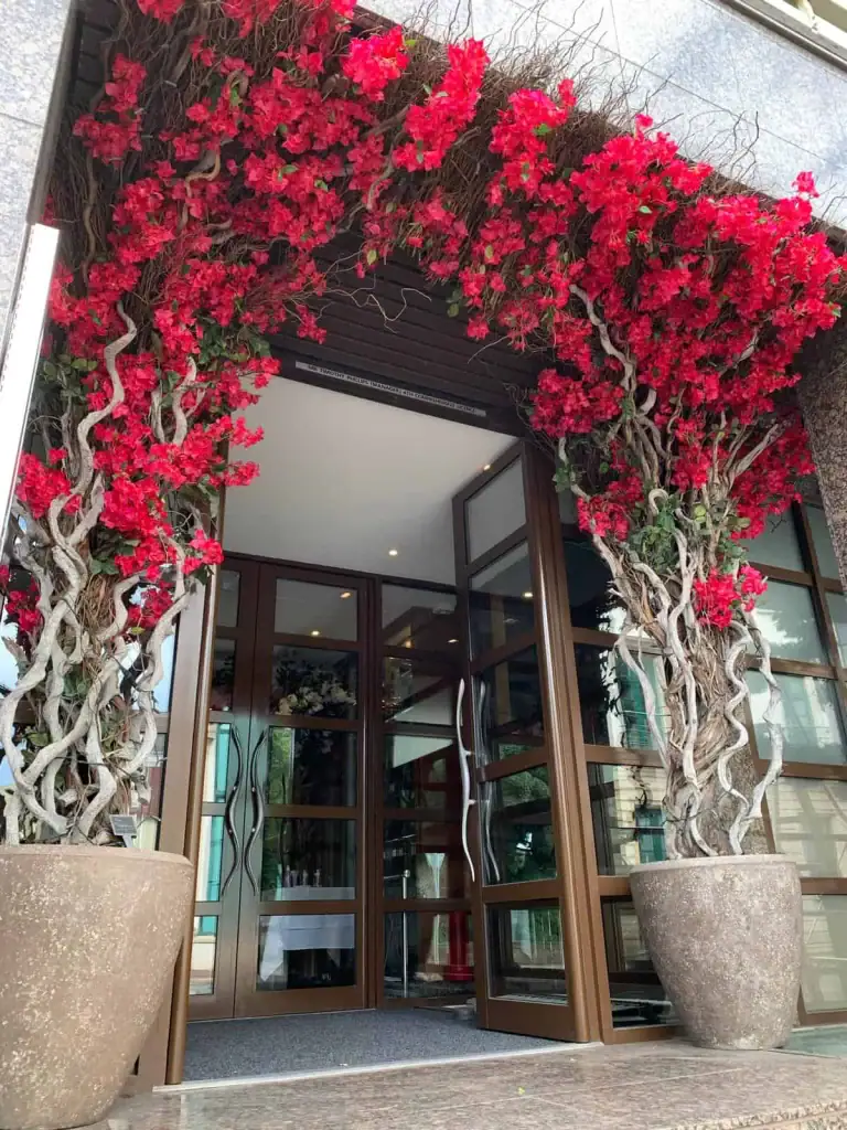 Twin bespoke trees at The Club, Jersey by I Want Plants