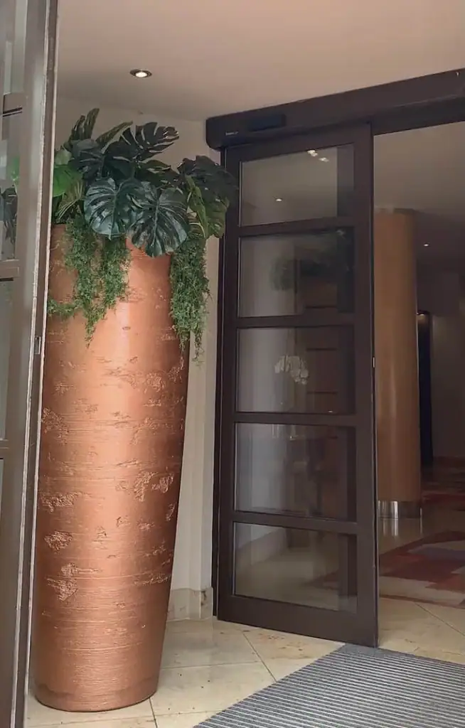 Custom plant display for the entrance way to The Club, Jersey