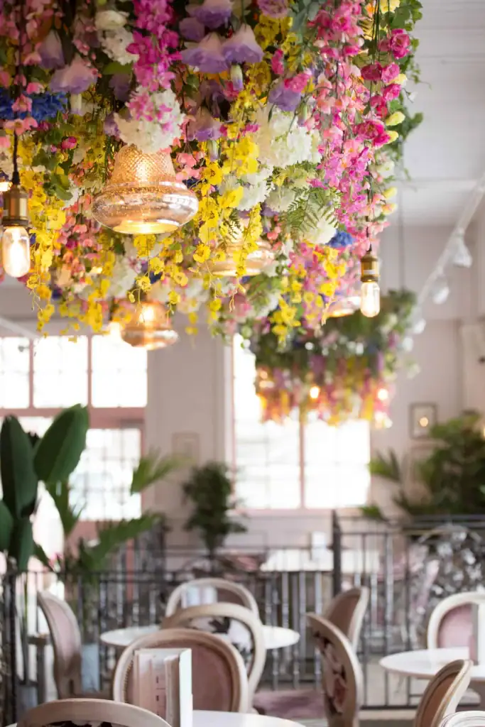 Hanging floral art by I Want Plants