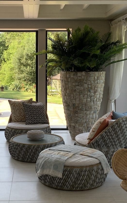 Large custom plant display for private house