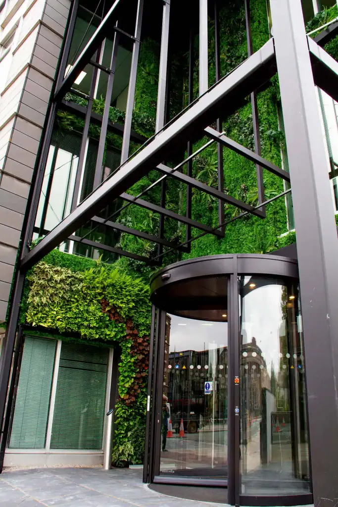 Hyvert living wall at the entrance of Liverpool Science Park by I Want Plants