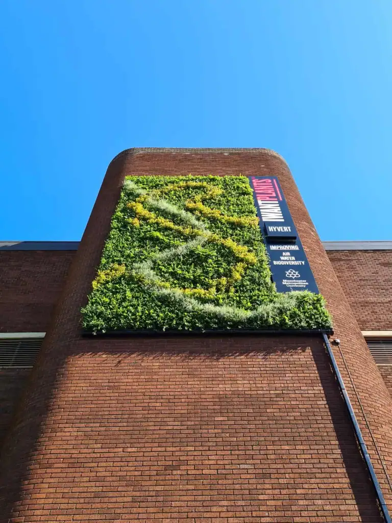 looking up at HYVERT living lab at MMU All Saints building