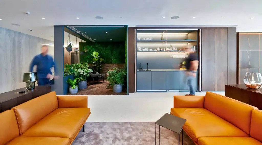 One Victoria London communal area including green space