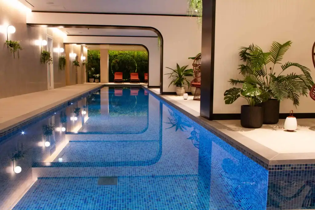 Oxygen Manchester Residents Pool with artificial plants by I Want Plants