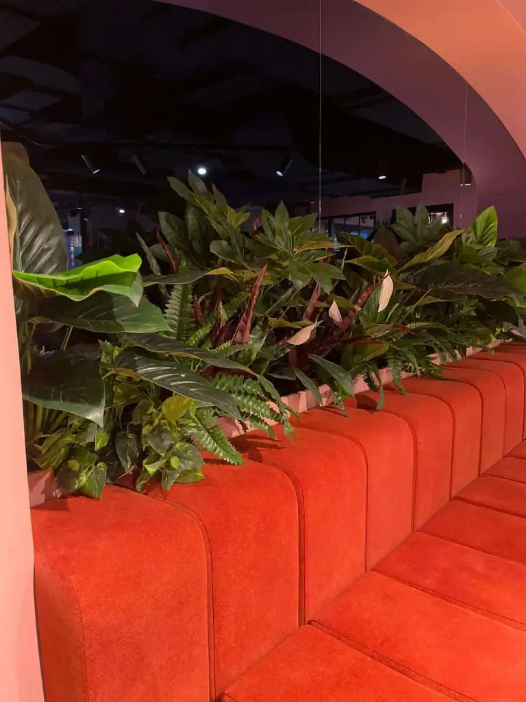 Qbic Hotel in Manchester's soft furnishing trough