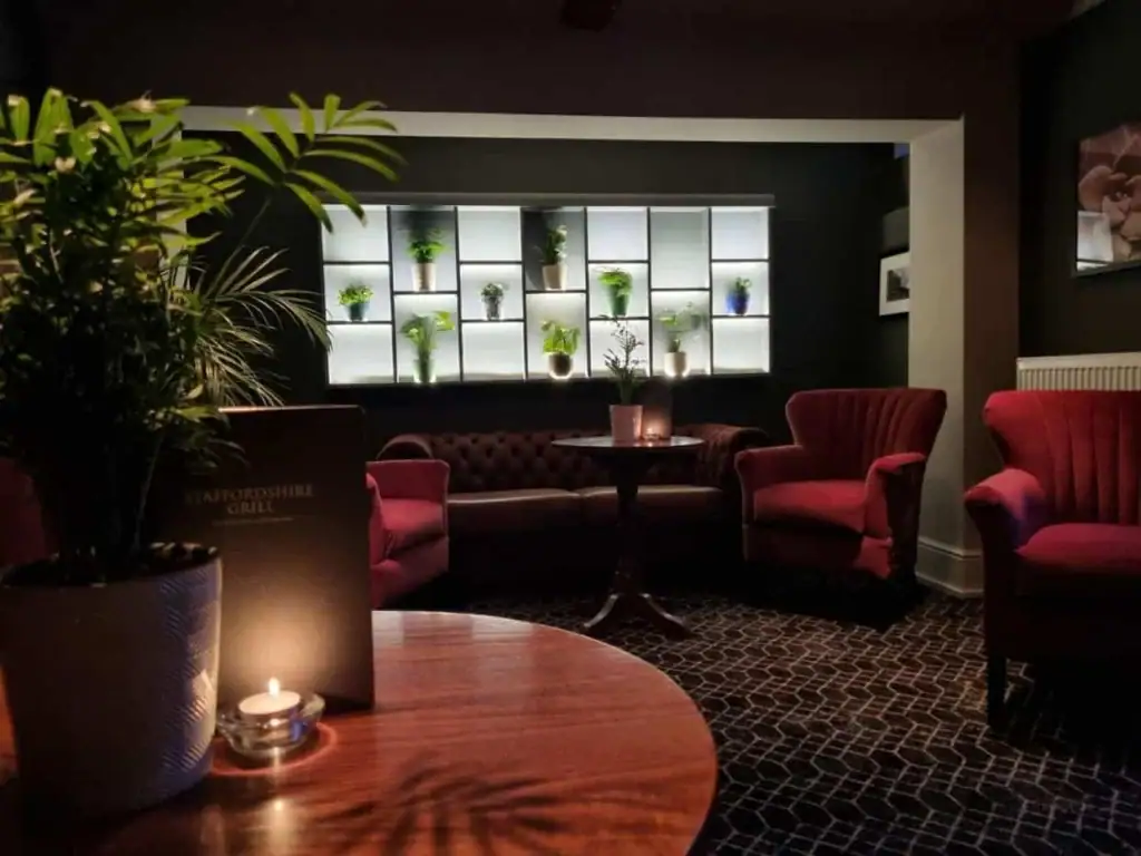 Live planting in Staffordshire Grill restaurant