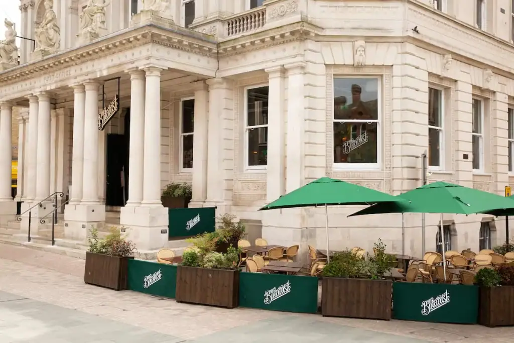 The Botanist, Ipswich exterior trough planting