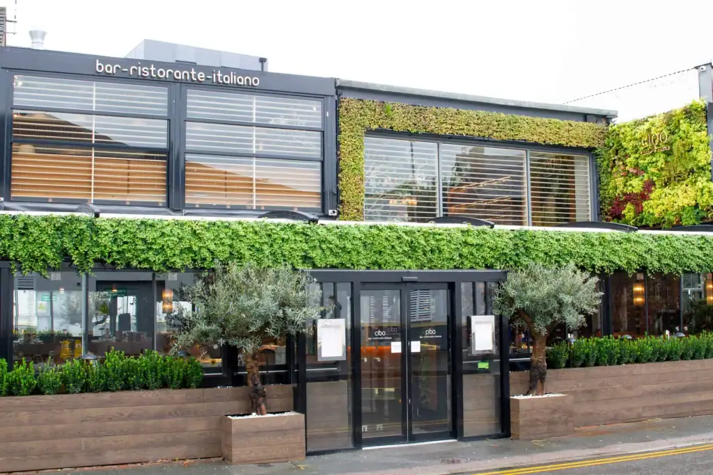 Exterior planting scheme at Cibo Wilmslow