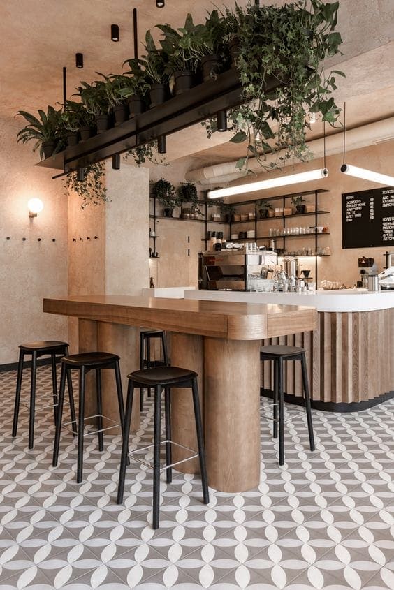 artificial planters suspended from ceiling by i want plants
