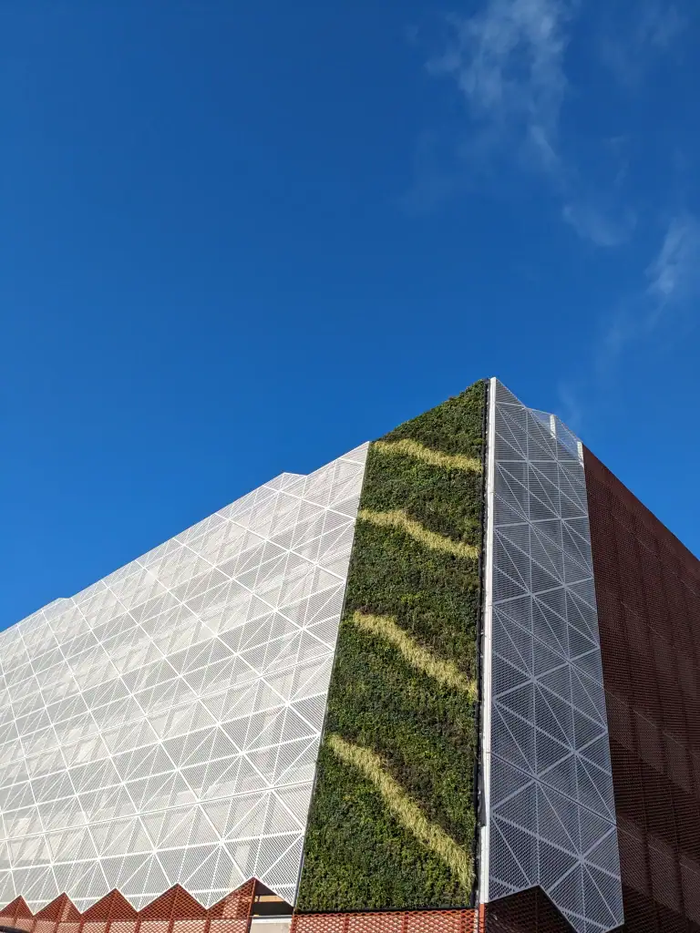 HYVERT living wall on multi storey carpark facade
