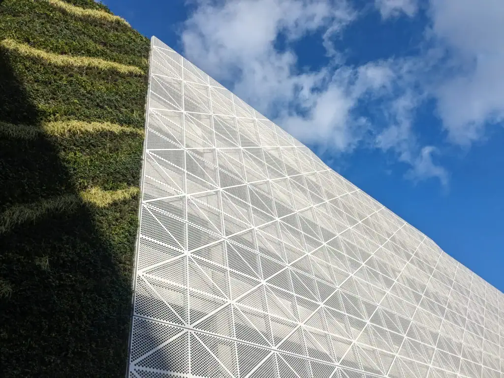 HYVERT living wall installation Crewe Multi storey car park