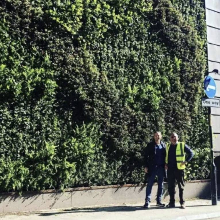 First major HYVERT living wall project in manchester 2020