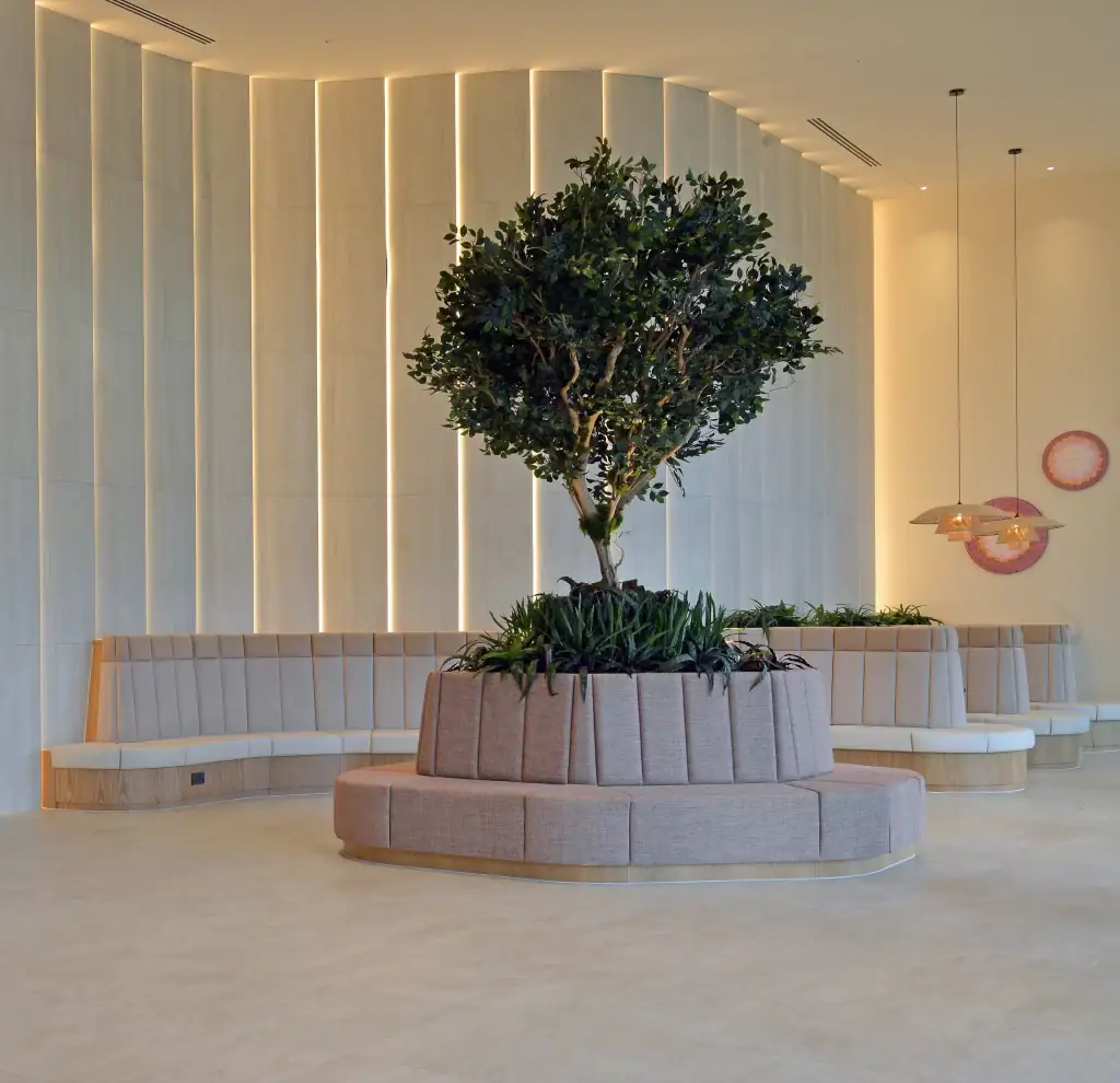 custom made tree by i want plants at 101 embankment