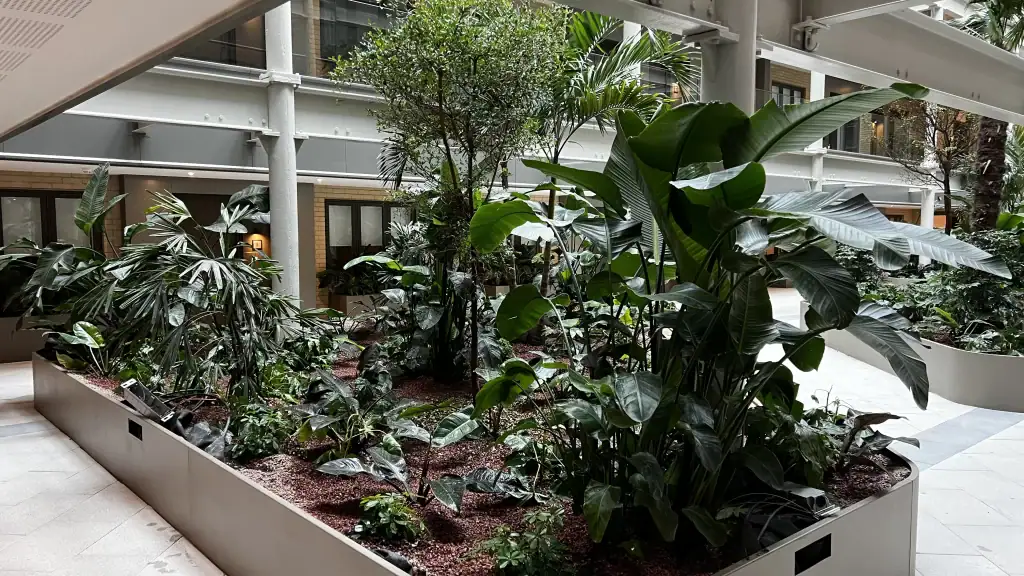 Live planting displays at at Berkeley Group