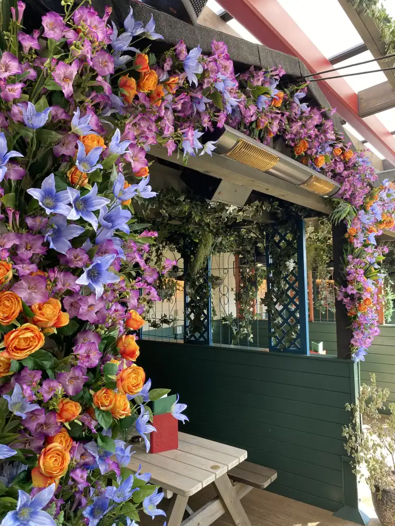 Flight Club Summer Terrace custom installation by I want plants