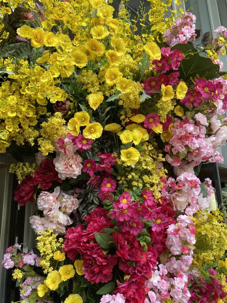 artificial floral display from I Want Plants