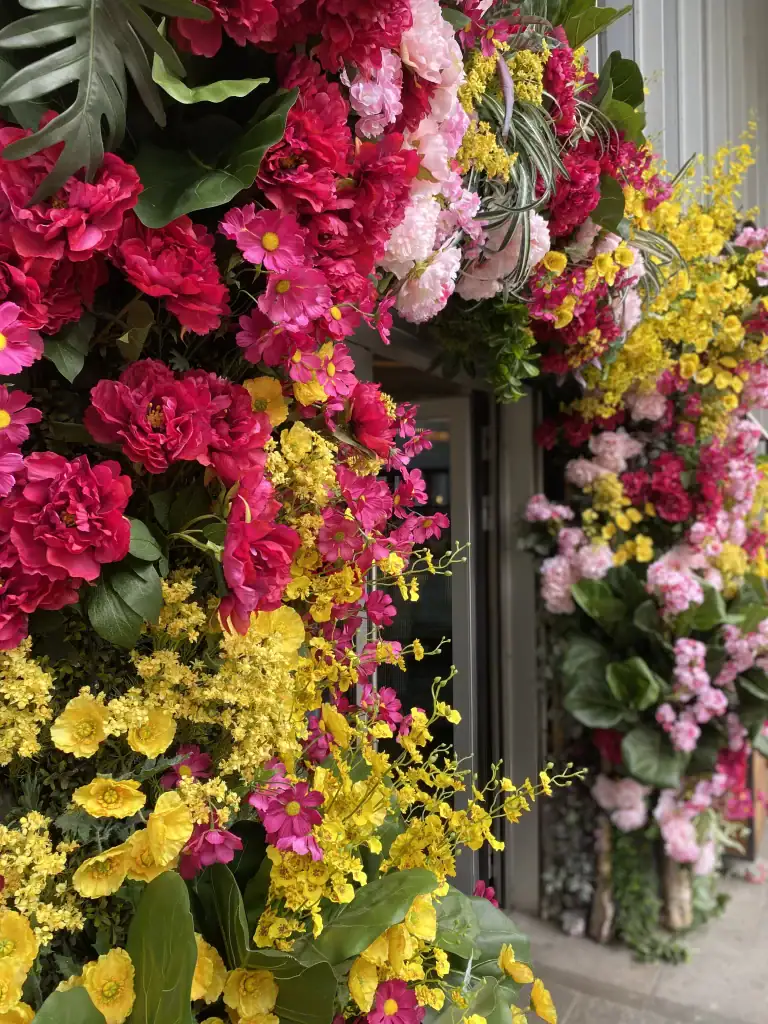 anthologist manchester artificial floral archway by I want plants
