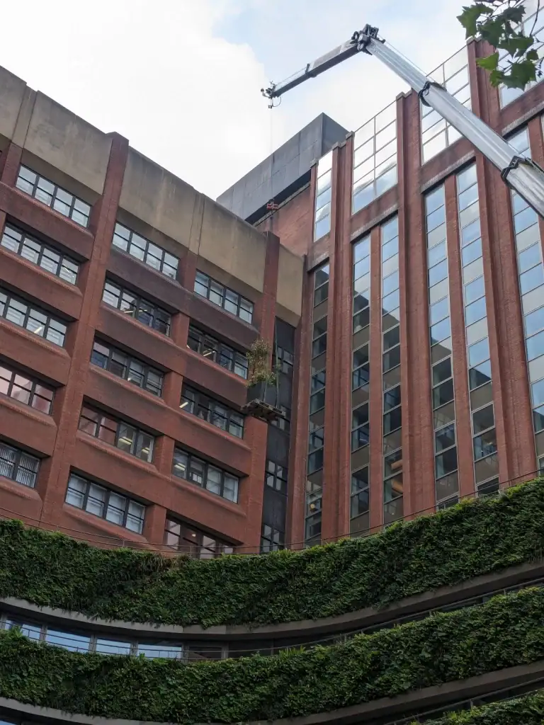 West Village HYVERT living wall mid install