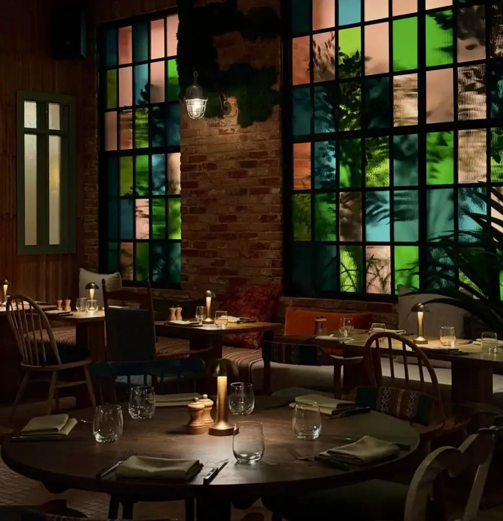 Custom Installation by I Want Plants and Artin Lights at Treehouse Hotel Manchester