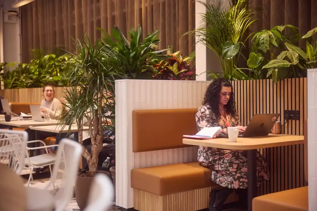 live plants providing privacy at centre city birmingham