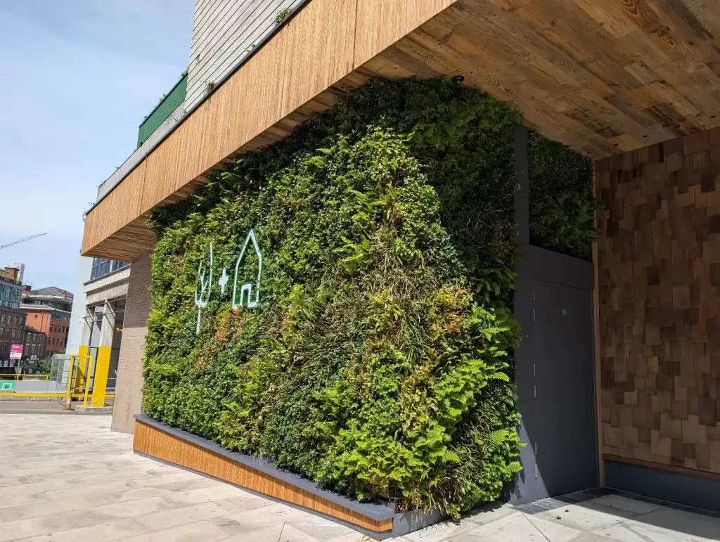 HYVERT living wall at Treehouse Manchester