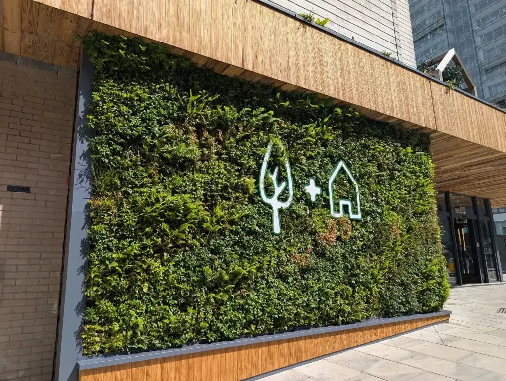 HYVERT living wall at Treehouse Manchester