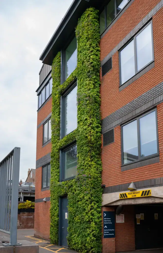 PHP Altrincham Side Elevation with full height HYVERT living wall
